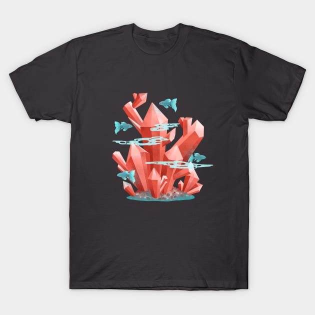 Underwater Crystal T-Shirt by beesants